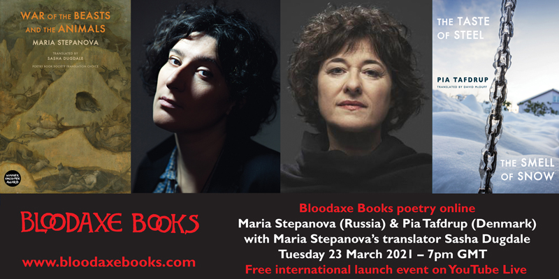 Launch reading by Maria Stepanova & Pia Tafdrup with Sasha Dugdale