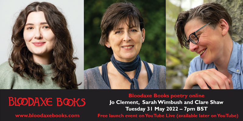 Launch reading by Jo Clement, Sarah Wimbush and Clare Shaw
