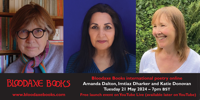 Launch reading by Amanda Dalton, Imtiaz Dharker and Katie Donovan