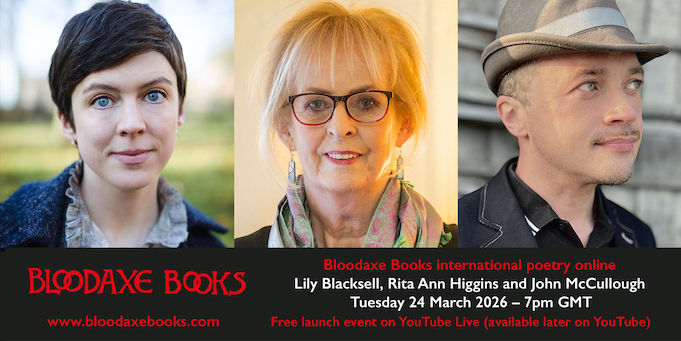 Launch reading by Lily Blacksell, Rita Ann Higgins and John McCullough