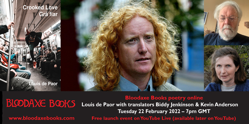 Launch event for Louis de Paor's Crooked Love / Grá fiar