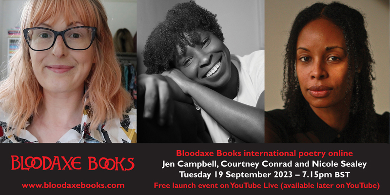 Launch reading by Jen Campbell, Courtney Conrad and Nicole Sealey
