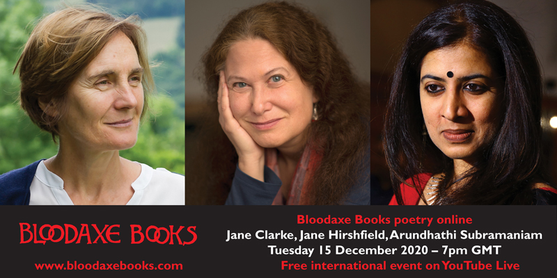 International reading by Jane Clarke, Jane Hirshfield & Arundhathi Subramaniam