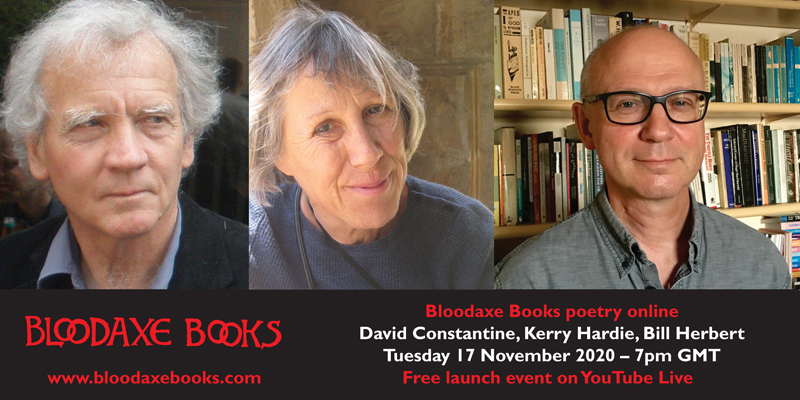 Launch reading by David Constantine, Kerry Hardie & Bill Herbert