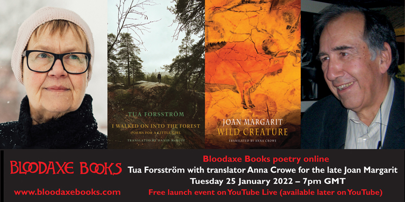 International launch reading by Tua Forsström and translator Anna Crowe for the late Joan Margarit