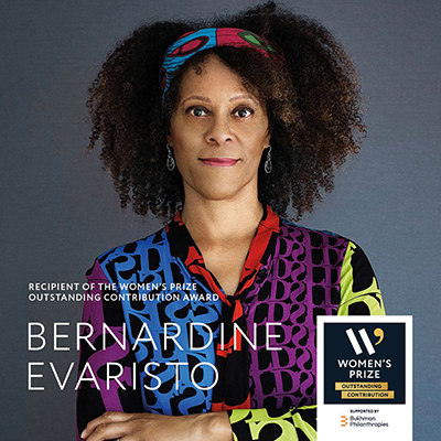 Bernardine Evaristo to receive the Women’s Prize Outstanding Contribution Award