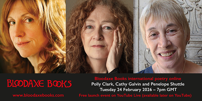 Launch reading by Polly Clark, Cathy Galvin and Penelope Shuttle