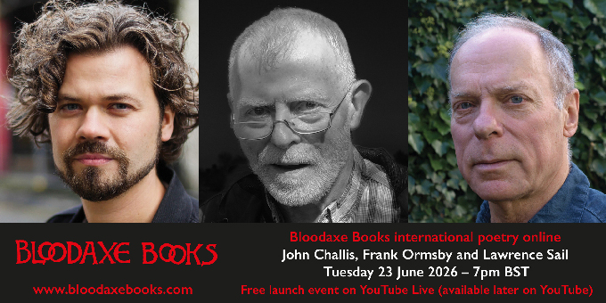 Launch reading with John Challis, Frank Ormsby and Lawrence Sail